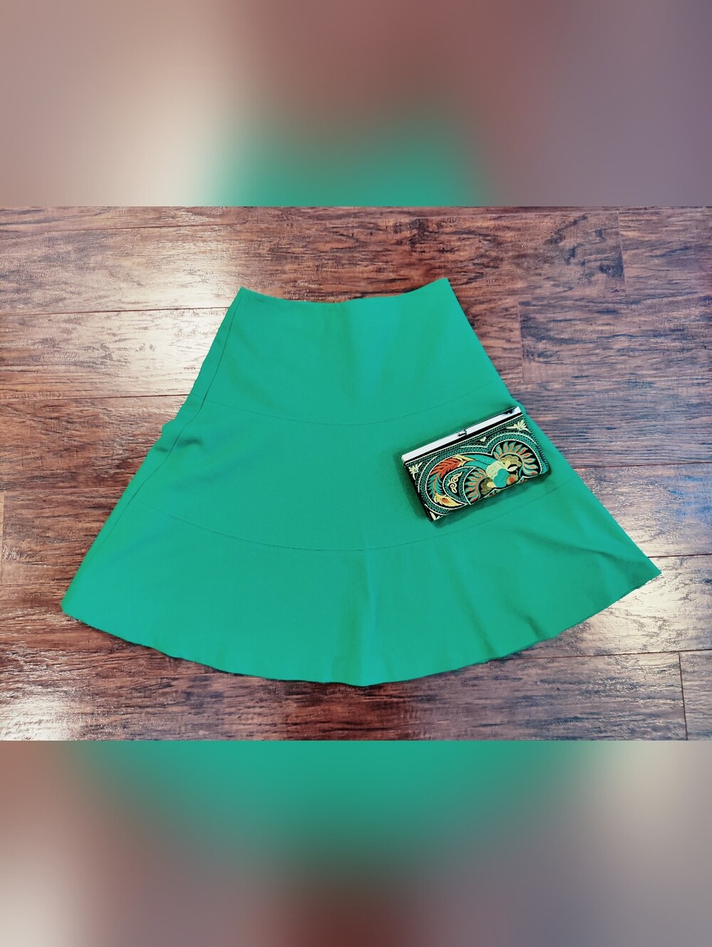 Boden Kelly Green A-Line Skirt